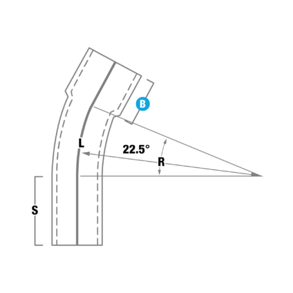 Schedule 40 - 45° (Plain End) drawing