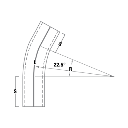 Schedule 40 - 45° (Plain End) drawing