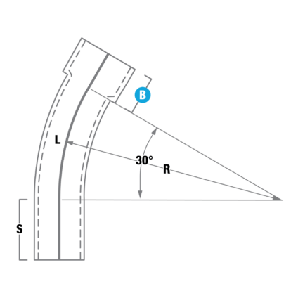 Schedule 40 - 45° (Plain End) drawing