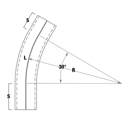 Schedule 40 - 45° (Plain End) drawing