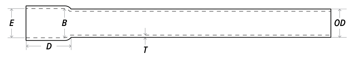 schedule 40 spec drawing