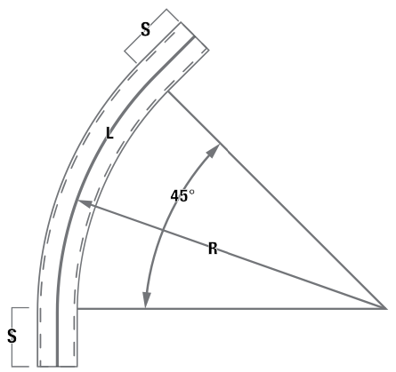 Schedule 40 - 45° (Plain End) drawing