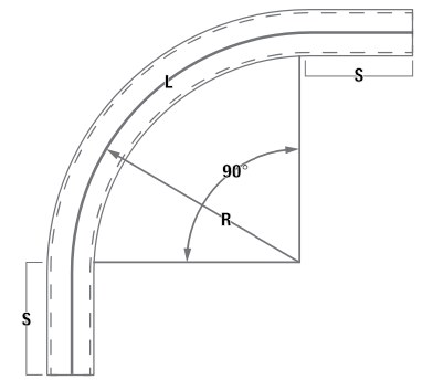 Schedule 40 - 90° (Plain End) drawing